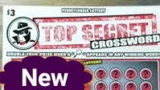 New 3 Top Secret Crossword Pa lottery scratch tickets [upl. by Claudio726]