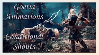 Skyrim SEAE Goetia Animations  Conditional Shouts [upl. by Atiner]