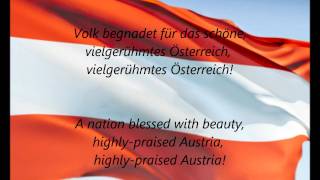 Austrian National Anthem  quotBundeshymnequot DEEN [upl. by Onid]