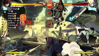 GGXRD Dustloop example using Runflame 2366P [upl. by Ule]