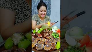 Mukbang kerang rebus ala Thailand dan Sambel ala Thailand dan Lalapan subscribe food asmr [upl. by Moscow384]