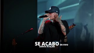 Se Acabó  Santa Fe klan En Vivo Canción para sus papas 💔 [upl. by Warram]