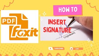 How to insert a signature into a PDF file using Foxit Reader 2024 [upl. by Aisenet]