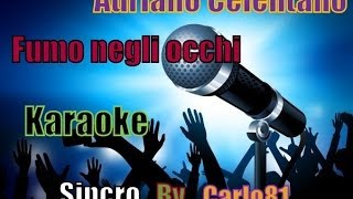 Adriano Celentano  Fumo negli occhi karaoke [upl. by Saimerej]