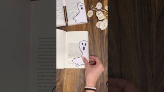 DIY KlappGespensterLesezeichen in 90 Sekunden  Halloween 👻 👻👻📖 [upl. by Aloysia426]