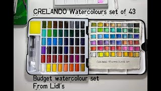 Crelando Watercolour Set of 48 colours [upl. by Carpio]