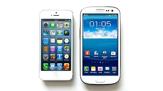 2012 iPhone 5 and Samsung Galaxy S3  The peak of the skeuomorphic design [upl. by Owades]