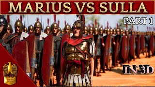 The Rise of Gaius Marius 3D Animated CINEMATIC Documentary 133109 BC  Marius VS Sulla  Part 1 [upl. by Bena]