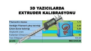 Extruder Kalibrasyonu En Kolay Yol Formüllü [upl. by Luahs]