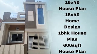 15×40 House Plan  15×40 Home Design  1bhk House Plan  600sqft House Plan  Kavirdev Home Tour [upl. by Wilda]