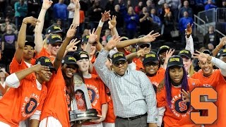 Syracuse Womens Basketball Team Welcomed Home After NCAA Tourney Run [upl. by Gnouh]