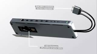 Dual Dock Stand  Docking Station with NVMe SSD Enclosure [upl. by Mishaan]