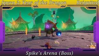 Spyro 3 Year of the Dragon  Spikes Arena Boss [upl. by Annaigroeg]