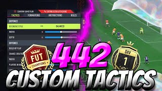 FIFA 22  Why the 442 is an INSANE FORMATION Best Custom TacticsInstructions HOW TO USE THE 442 [upl. by Aihcropal714]