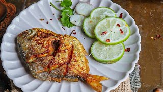 Rupchanda Fish Fry In Two Ways  Rupchanda Dopeyaji  Pomfret Fry Full Recipe  Cookbook Dhaka [upl. by Irahc312]