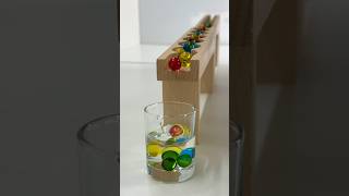 Marble Run ASMR ☆ Wave Slope Mini glass of Water🫗 shorts marblerun marblerunone [upl. by Kilar]