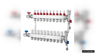 VEVOR 10Branch Radiant Heat Manifold 12quot PEX Tubing Floor Heating Manifold Set Review [upl. by Aihtibat]