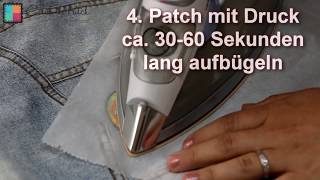 Aufbügeln von Patches  Anleitung  catchthepatchde [upl. by Wilona]