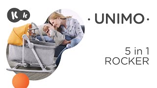 Kinderkraft UNIMO 5in1 bouncer Rocker  Bouncer High chair  Cradle  Cot [upl. by Iaht]