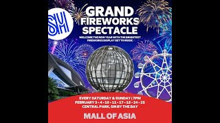 Grand Fireworks Spectacle at the SM Mall of Asia  February 3 2024 [upl. by Christoffer669]