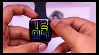 Apple Watch 7 Copy with Logo amp Siri support  Master Clone iWatch 7 Review amp unboxing in Hindi [upl. by Rolyab]