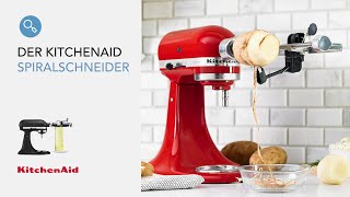 Der KitchenAidSpiralschneider zum Schälen Entkernen und Schneiden von Gemüse und Obst [upl. by Hassin]