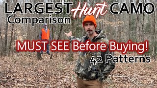 Largest Camo Comparison for the Whitetail Woods  42 Patterns [upl. by Kendry724]