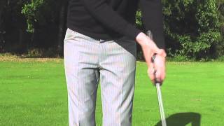 JPS Golf  Flat Left Wrist Drill [upl. by Alaekim]