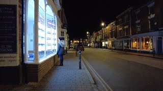 A Nighttime Walk Around Pershore Town amp Abbey Worcestershire UK 22nd November 2024 walking 4k [upl. by Cadal282]