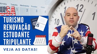 Datas para Entrevista do Visto Americano de olho no calendário [upl. by Gebelein178]