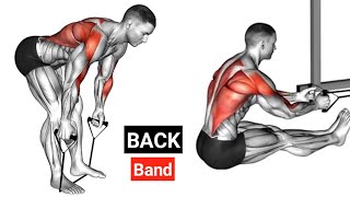 Back Workout With Resistance Band  Band Back Workout  Workout With Bands [upl. by Aicnorev391]