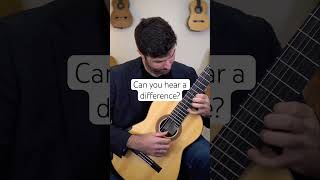 Cedar vs Spruce Which do you prefer and why Full video out now classicalguitar guitar nylon [upl. by Eedyaj498]