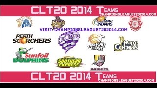 Champions League T20 2014 all Team Player List  CLT 2014 [upl. by Aihtnyc898]