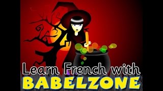 Babelzone French song  Pour faire une soupe  Halloween themed  Learn French Online [upl. by Ellednahc596]