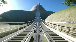 Planet Coaster XForce RollerCoaster [upl. by Nomaid]