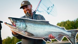 His First KING Salmon Ever 360 Salmon Fishing Ft YakFishField [upl. by Elimay]