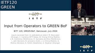 IETF 120 Getting Ready for EnergyEfficient Networking GREEN 20240724 2000 [upl. by Adamok]