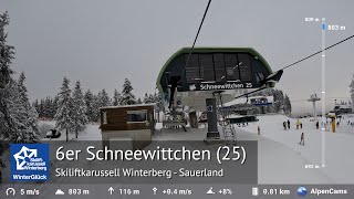 Schneewittchen Ski Lift Full Ride 🚡 Winterberg Skiliftkarussell Sauerland 🇩🇪  Built by Doppelmayr [upl. by Eentihw280]