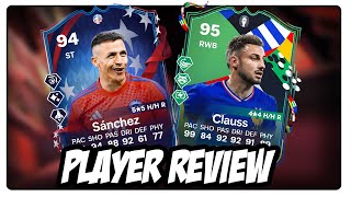 94 ALEXIS SANCHEZ amp 95 CLAUSS  PLAYER REVIEW  Ultimate Team 24 [upl. by Rorrys]