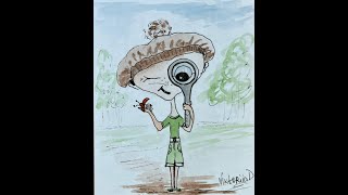 BabyCaramel on a walk youtube art reels drawing easydrawing baby fairytales adventure diy [upl. by Pinelli767]