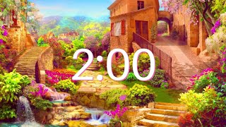 2 MINUTE TIMER  Countdown Timer with Beautiful Piano Music and Nature Sounds  Productivity [upl. by Asher]