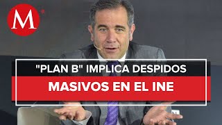 INE erogaría alrededor de 3 mil 500 mdp si prospera el Plan B asegura Córdova [upl. by Modeerf]