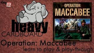 Operation Maccabee 4p Playthrough Teaching amp Roundtable discussion by Heavy Cardboard [upl. by Eiboj]