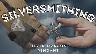 Silversmithing Silver Dragon Pendant [upl. by Kcired]