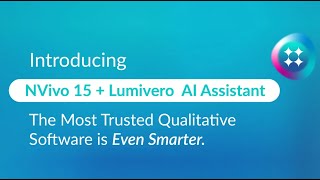 NVivo 15  Lumivero AI Assistant Demonstration [upl. by Appleton]