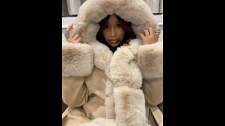 Cardi B Is Too Cute In Winter Coats 🧥 [upl. by Marley]