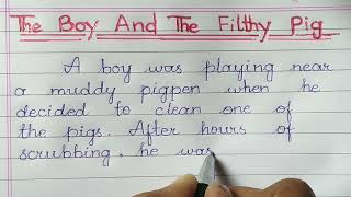 The Boy And The Filthy Pig Story Moral Story Stories For Kids [upl. by Kiryt]