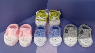 part 4 How to crochet my easy petite converse style slipper including history of the converse [upl. by Nnairrek]