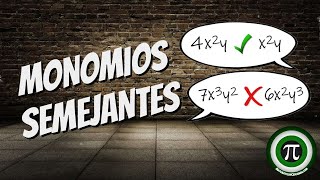 MONOMIOS SEMEJANTES ✔️ TÉRMINOS SEMEJANTES [upl. by Banky]