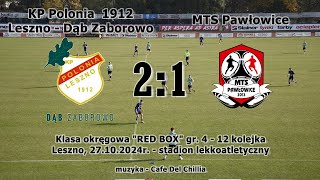 KP Polonia 1912 LesznoDąb Zaborowo  MTS Pawłowice 21 [upl. by Hakym]